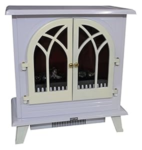 Low cost Electric Heater Two Tone Exclusive 2Kw Stove Fireplace Wood Burning Effect