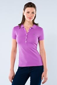 Short Sleeve 5 Button Stretch Pique Polo