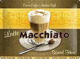 Latte Macchiato Blechschild 30 x 40 cm
