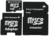 1GB MicroSD Secure Memory Card w/ Mini and SD adapters