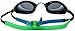 TYR Kids Tracer Racing Goggles, Smoke/Green/Blue, One Size