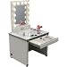 Broadway Lighted Vanity Desk 36'' x 30" - Gloss White
