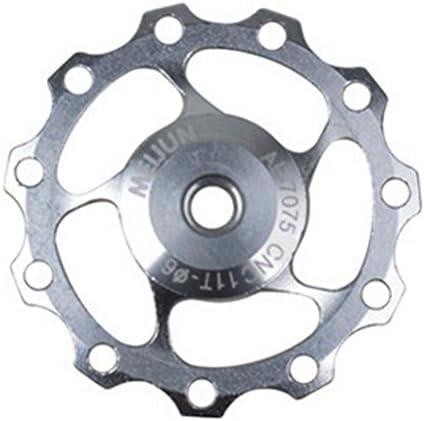 Khnw Aluminum Alloy Bicycle Rear Derailleurs Pully MTB Rear Derailleurs Pully 11T for Shimano Sram (silver)