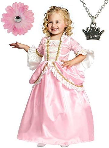 Parisian Princess Dress with Wondercharms Necklace - LARGE (5-7)