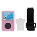 Durable Flexible Soft Pink Silicone Skin Case with Belt Clip and Armband for Sandisk Sansa Fuze