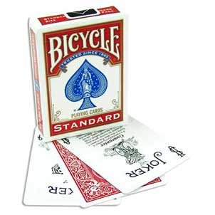 Bicycle svengali deck - 2 red decks - different force cards