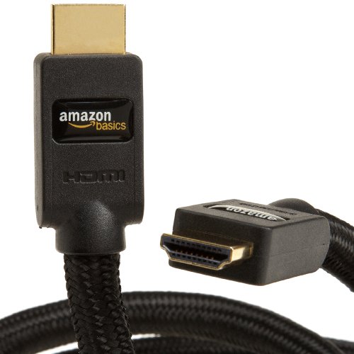 AmazonBasics Ultra-High-Speed HDMI Cable Braided (6.5 Feet/2.0 Meters) [Amazon Frustration-Free Packaging]