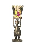 Dale Tiffany TA50021 Frog/Fruit Accent Lamp, Antique Bronze and Art Glass Shade