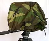 Camouflage Camera Rain Cover For DSLR / SLR cameras Protects against Rain, Snow, and Dust Fits : Canon, Nikon, Olympus, Sony, Fuji, Pentax and more