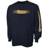 St. Louis Rams Navy Blue Flea Flicker Long Sleeve T-shirt