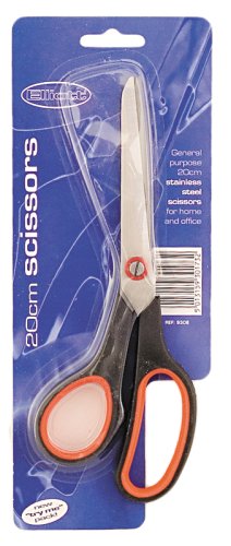 Household Scissors - 20cm - Stainless Steel - Blister Carded