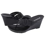 BCBG MAX AZRIA - BCBG Yeva Wedge Platform Weave Shoes 10 True to size Black Womens