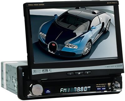In Dash Car DVD CD MP3 MP4 Player With Bluetooth and Build-In 7 TFT Touch Screen Motorized Screen face off Panel