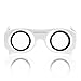 Virtual Reality Goggles Goggle Tech C1-Glass 3D Glasses for 3D Images & Videos on Android & iOS Smartphones (White)