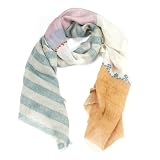 Geometric Embroidery Scarf
