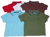 Infant Boys' Short Sleeve Polo with Lion Crest