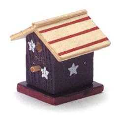 Dollhouse Miniature Handpainted Birdhouse