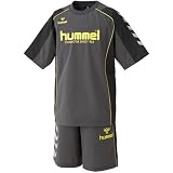 hummel 【サッカー】ピステ 上下セット　ガンメタル×イエロー