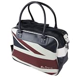 BEN SHERMAN BAG - LARGE HOLDALL RED WHITE & BLUE UNION JACK LOGO SHOULDER BAG - flight bag - weekend bag
