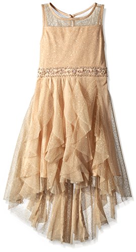 Emerald Sundae Big Girls Ruffle Front Dress With Illusion Neck0 |  Desertcart Aruba
