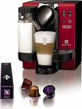 DeLonghi EN660.R Nespresso Lattissima Single-Serve Espresso Maker, Red