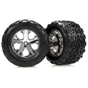 41ZOA7mkXaL. SL500 AA300  Chrome Wheel (Front) w/TalonTire(2):Stampede