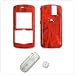 PCMICROSTORE Brand Rim BlackBerry Pearl 8100 PDA Smart Phone Rosewood Design Snap-On Crystal Case Cover with Removable Ratcheting Belt Clip