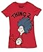 Dr. Seuss Thing 1 or 2 Heather Red Juniors T-shirt
