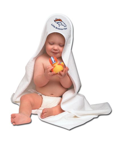 Denver Broncos Infant Baby Hooded Bath Towel