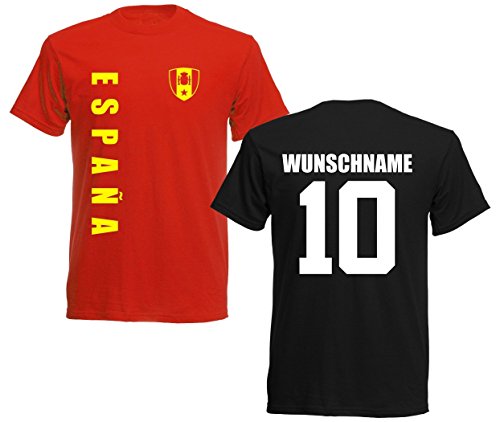 11 x Kinder T-Shirt Trikot Look – MINI EM 2016 – Spanien
