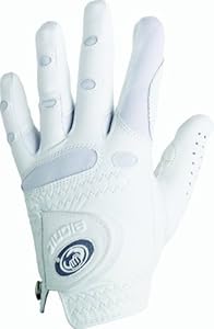 Bionic Women's Classic All White Golf Glove, Left Hand, Medium