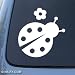 LADYBUG - Lady Bug - Car, Truck, Notebook, Vinyl Decal Sticker #1094 | Vinyl Color: White Image