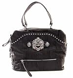 41ZONapov%2BL. SL160  Guess Blondie Large Satchel Brown Vinyl Ladies Handbag