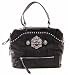 Guess Blondie Large Satchel Brown Vinyl Ladies Handbag