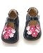 Rainbow Steps Navy Flower Petal Shoe *SQUEAKS*