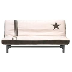 Schlafsofa FUJI 120x200 metall grau inkl. Futon-Matratze