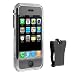 Apple iPhone 1st Gen (NOT for iPhone 3G) Transparent Smoke Crystal Snap On Cover Case with Belt Clip