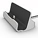 iPhone Charging Dock Kit by La Zuzzi, (Silver), Includes Adapter & Lightning Cable, Docking Station For iPhone 7/7 Plus, iPhone 6/6S/6 Plus, iPhone 5/5S, iPod Touch 5, Apple Accessories Collection!