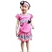 Baby Butterfly Headdress & Baby Girl's Rose Zebra Dress &T-shirt Size 3mos-6yrs