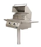 Solaire 27-Inch Basic InfraVection Propane In-Ground Post Grill - Stainless Steel