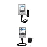 Essential Kit for the Sony Clie TJ25 - includes Car and Wall Charger with Rapid Charge Technology - Gomadic Brand w/ TipExchange Technology