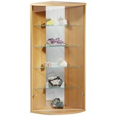 VCM 60110 Eck-Vitrine "Evi" buche