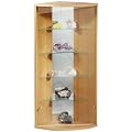 VCM 60110 Eck-Vitrine "Evi" buche