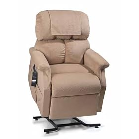 Electric Power Recline 3 Position Riser Lift Chaise Easy Motion Recliner Chair - PR-501M Comforter Medium 375lb Capacity by Golden Technologies