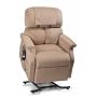 Electric Power Recline 3 Position Riser Lift Chaise Easy Motion Recliner Chair - PR-501JP Comforter Junior Petite 300lb Capacity by Golden Technologies Champagne Tan Fabric