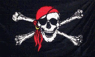 NEW 3x5 Pirate w/ Red Bandana 3 x 5 Jolly Roger Banner