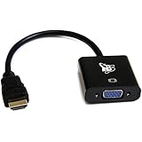 TBS&reg;2206 Chipset HDMI Male to VGA Female Video Cable Cord Converter Adapter 1080P Black