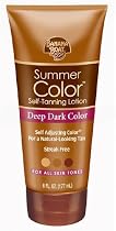 Banana Boat Summer Color Self-Tanning Lotion, Deep Dark Color, For All Skin Tones, 6-Ounce Tubes (Pack of 3)
From Banana Boat
