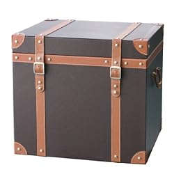 Faux-Leather Trunk - Dark Brown : Target : all decorative storage trunk storage boxes bestsellers