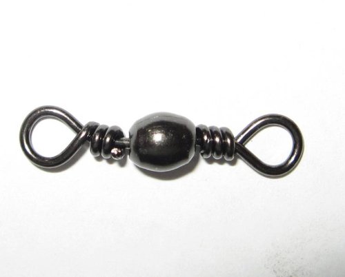 Barrel Swivels Blk Size1 Value Pack 20pcs - Eagle 